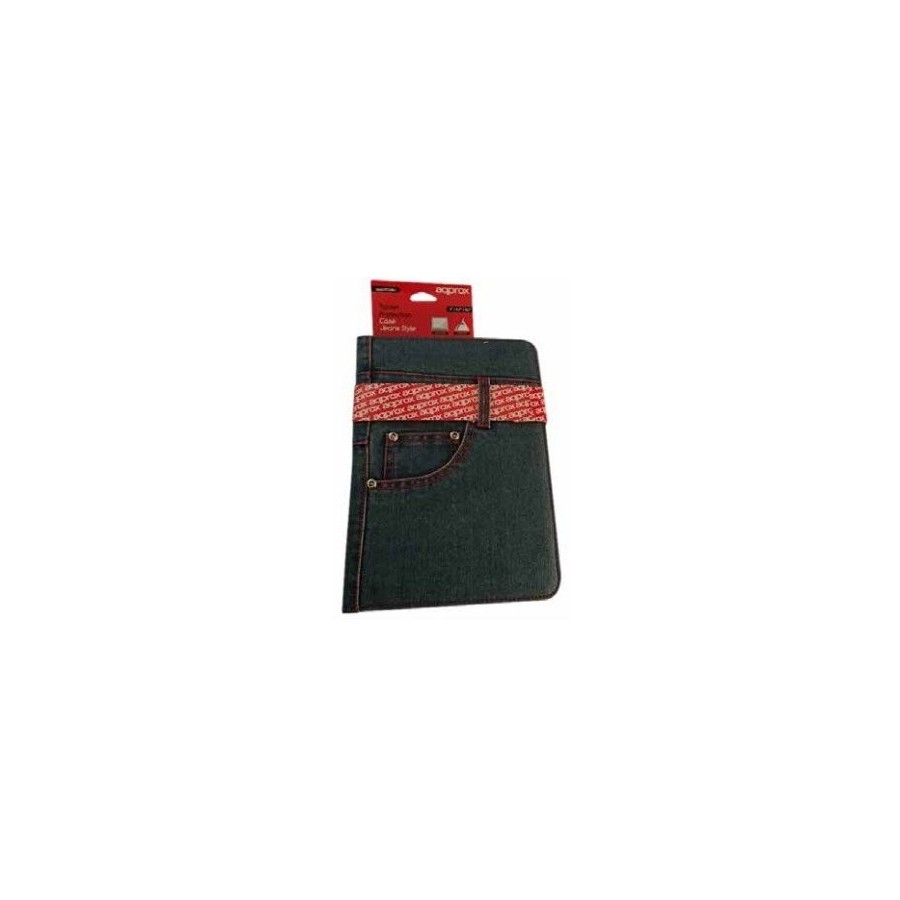 Approx funda universal tablet  9'' a 10.1'' nylon blue jeans