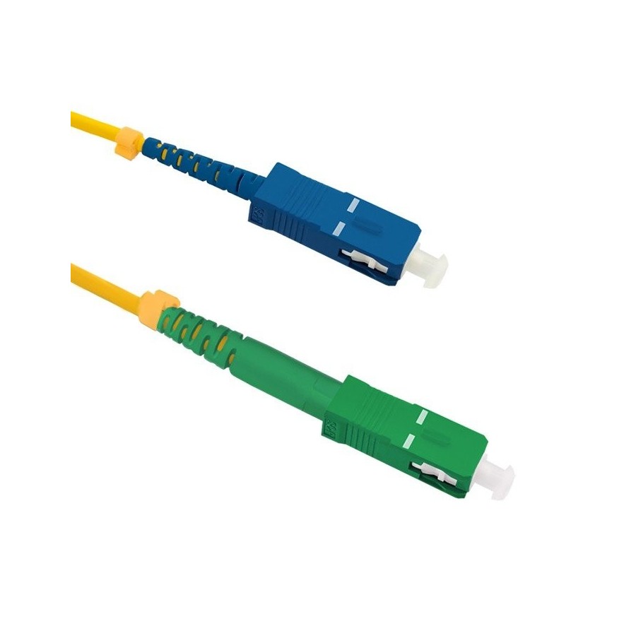 Qoltec 54290 optic cable sc apc-sc upc singlemode 9 125 g652d simplex 2m