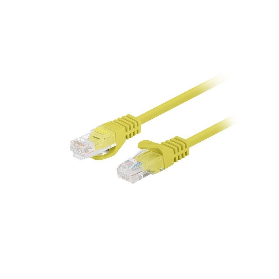 Cable lanberg de red cat.5e utp 1.5m amarillo 10-pack