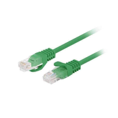 Cable lanberg de red cat.5e utp 1m verde 10-pack