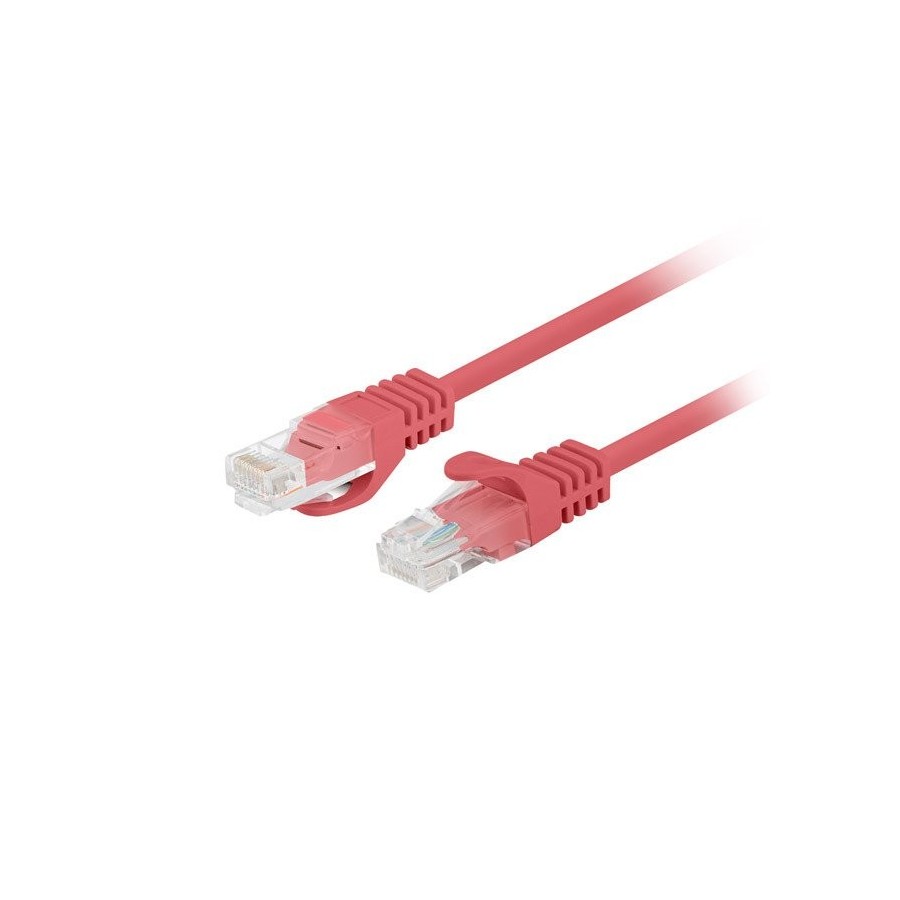 Cable lanberg de red cat.6 ftp 0.5m rojo 10-pack