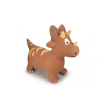 Dinosaurio saltarín con bomba marrón jamara