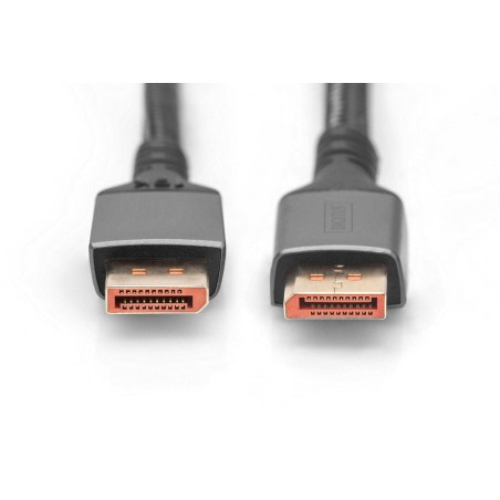 Digitus cable displayport 16k , versión 2.1, 1m, 80g, negro
