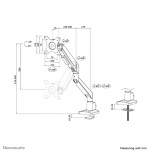 Neomounts tis 17"-35" 1tft blanco max.9kg