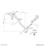Neomounts tis 17"-32" 2tft blanco max.9kg