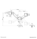 Neomounts tis 24"-34" 2tft negro max.11kg