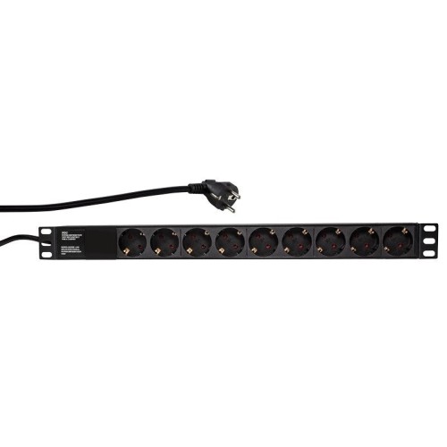 Logilink regleta de alimentacion rack 19\1 de 9 tomas sin interruptor