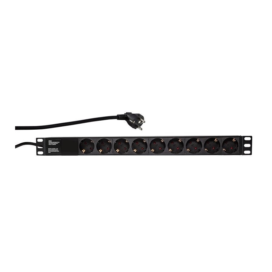 Logilink regleta de alimentacion rack 19\1 de 9 tomas sin interruptor