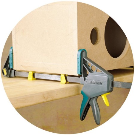 Sargento monomanual 1" ehz pro 100-700", 100mm largo 3033000 wolfcraft