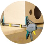 Sargento monomanual 1" ehz pro 100-700", 100mm largo 3033000 wolfcraft