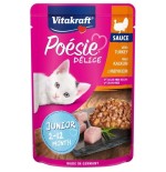 Comida húmeda para gatos vitakraft poesie delice junior pavo  85 g