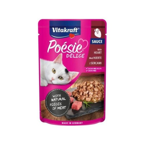 Comida húmeda para gatos vitakraft poesie delice corazones  85 g