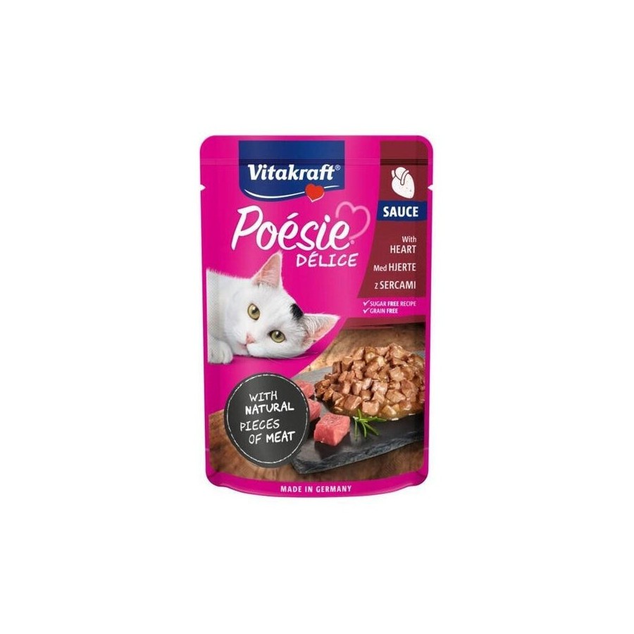 Comida húmeda para gatos vitakraft poesie delice corazones  85 g