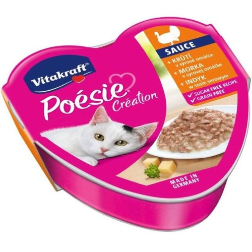 Vitakraft poesie creation sos pavo/queso - comida húmeda para gatos - 85 g