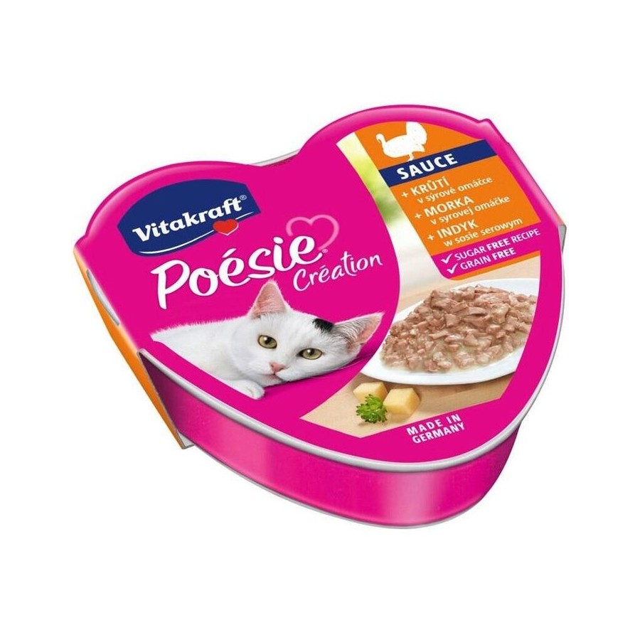 Vitakraft poesie creation sos pavo/queso - comida húmeda para gatos - 85 g