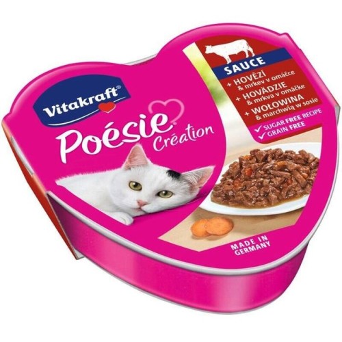 Vitakraft poesie creation sos ternera/zanahoria - comida húmeda para gatos - 85 g