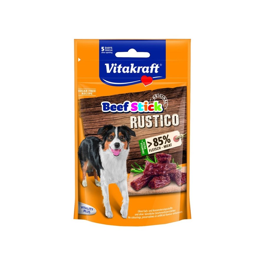 Golosina para perros  vitakraft beef stick rustico  55 g
