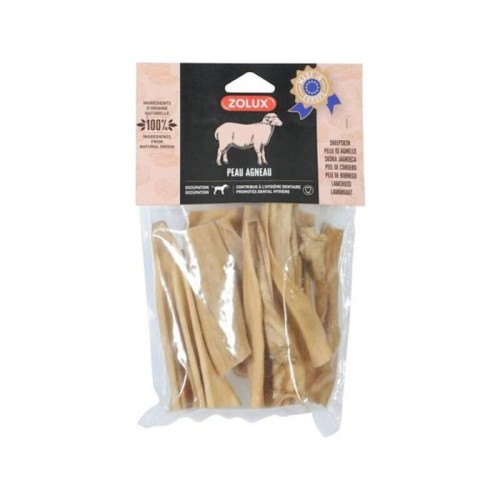 Golosina zolux de piel de cordero para perros - 200g