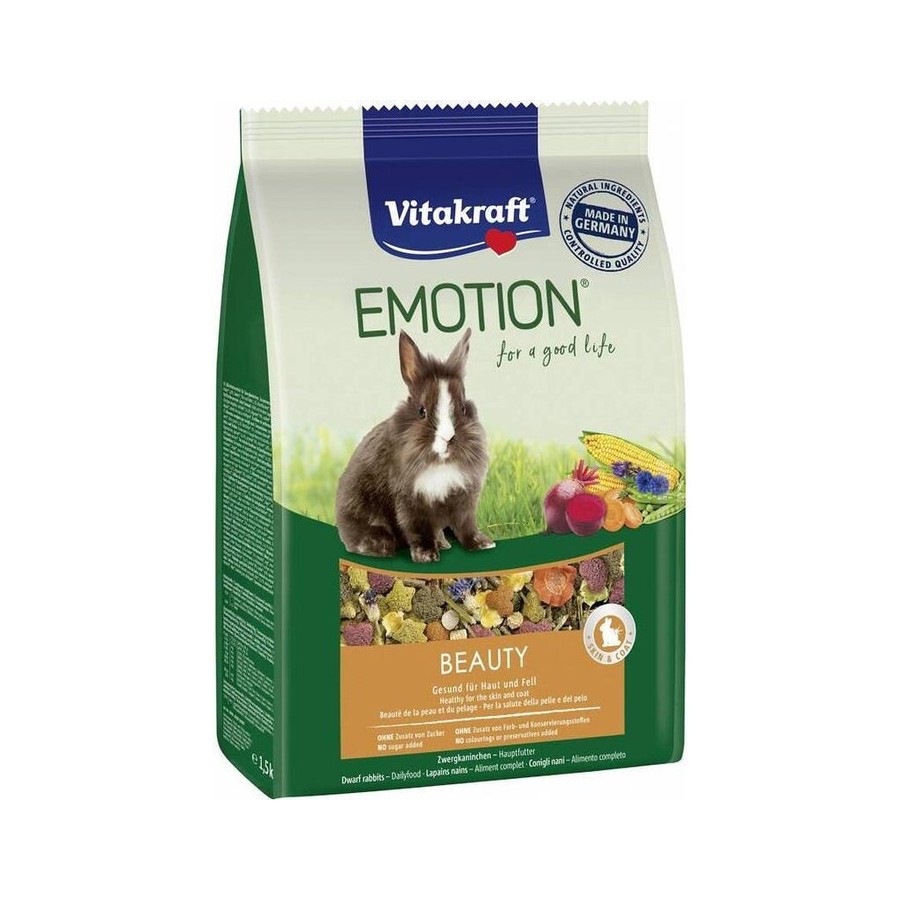 Vitakraft emotion beauty - alimento seco para conejo - 600 g