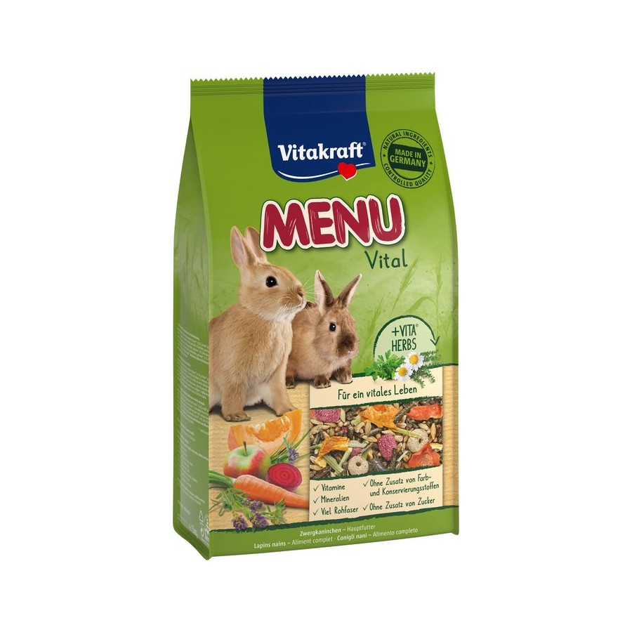Vitakraft menu vital - comida para conejos - 3kg