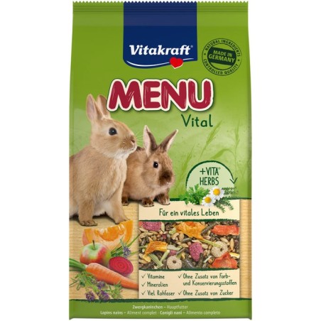 Vitakraft menu vital - comida para conejos - 3kg