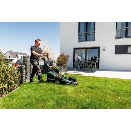 Cortacésped  metabo rm 36-18 ltx bl 36  de empuje a gasolina batería negro