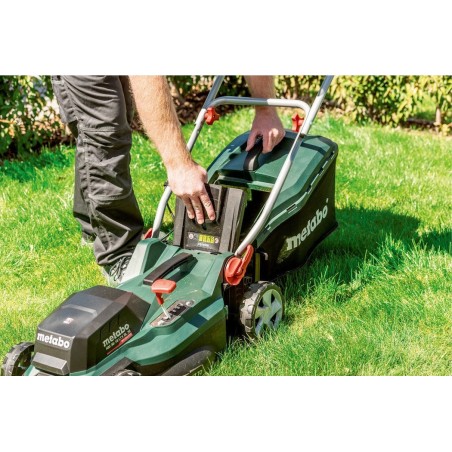 Cortacésped  metabo rm 36-18 ltx bl 36  de empuje a gasolina batería negro