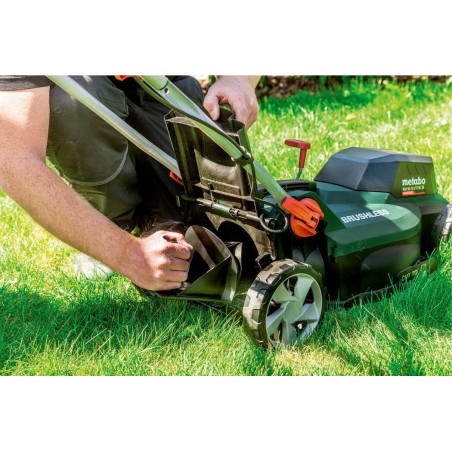 Cortacésped  metabo rm 36-18 ltx bl 36  de empuje a gasolina batería negro
