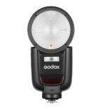 Flash godox v1pro  de videocámara negro