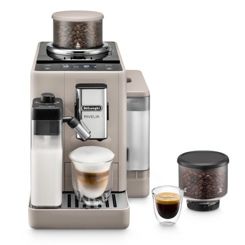 Delonghi rivelia sand beige exam440.55.bg, totalmente automático beige exam440.55.bg