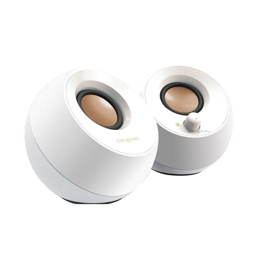 Creative altavoces pebble 2.0 usb blanco pma c