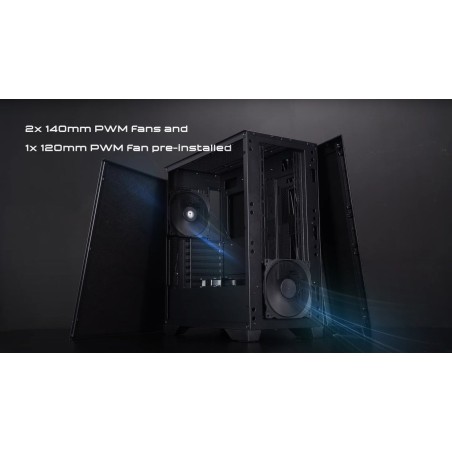 Caja pc chieftec apex q ga-01b-q-op  ga-01b-q-op