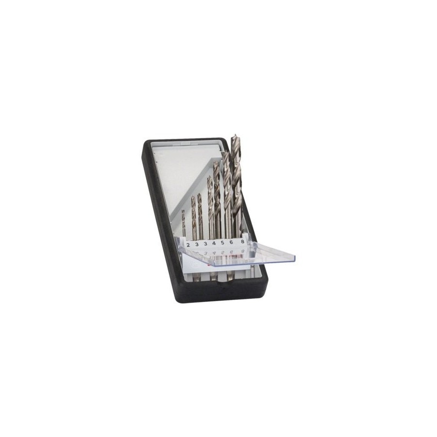 Bosch professional juego de brocas para madera robust line, 7 piezas, vástago hexagonal de 1/4" 2607019923