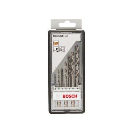 Bosch professional juego de brocas para madera robust line, 7 piezas, vástago hexagonal de 1/4" 2607019923