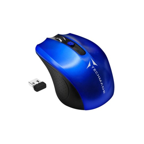 Techmade tm-xj30-bl ratón ambidextro rf inalámbrico óptico 1600 dpi