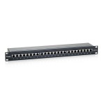 Equip patch panel 24 puertos categoria 6 apantallado color negro