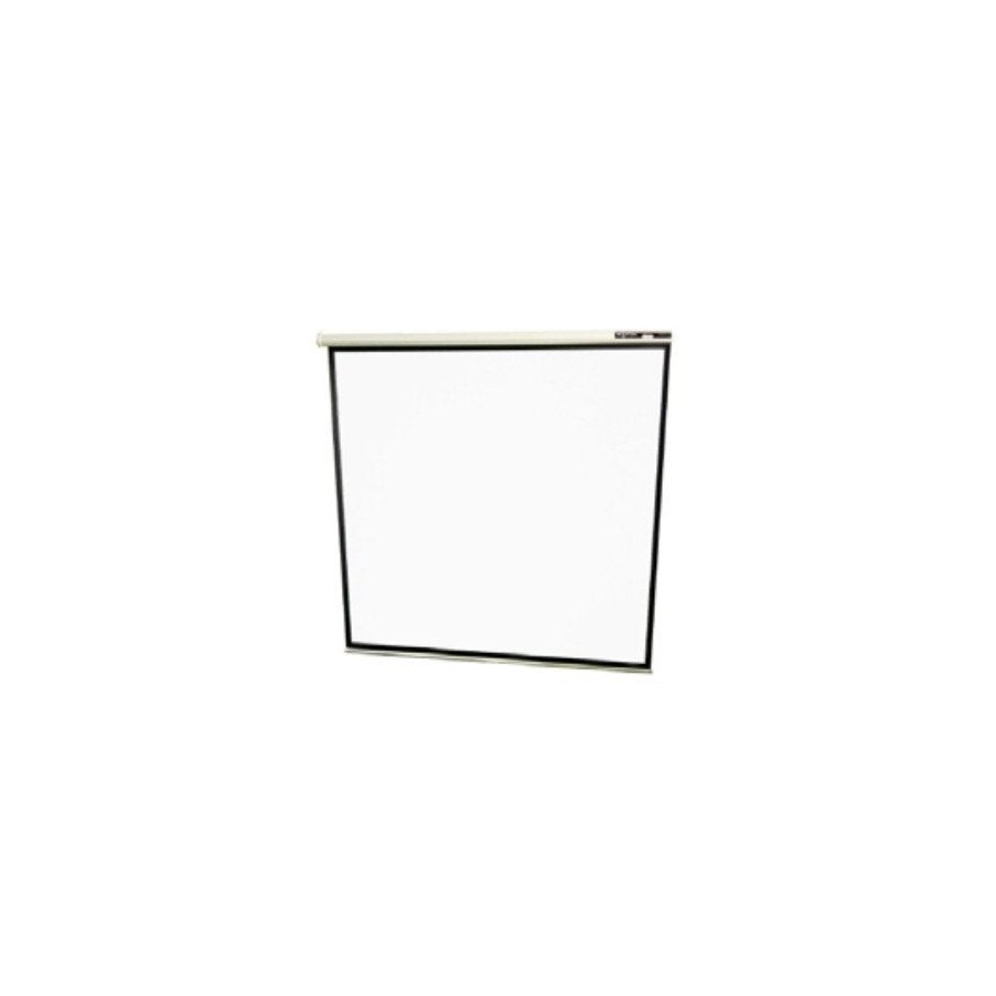 Approx pantalla mural 200x200 alta calidad tela blanco mate bordes negros 3cm