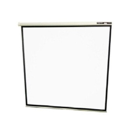 Approx pantalla mural 200x200 alta calidad tela blanco mate bordes negros 3cm