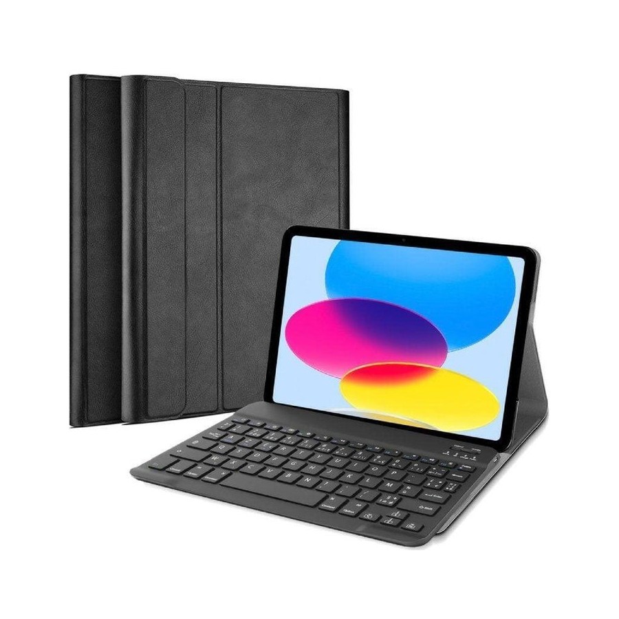 Funda con teclado just in case 8327857 bluetooth para tablet para ipad 10ª generación de 10.9' negra