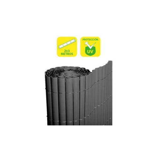 Sungarden cañizo plastico doble cara 2x3m - color gris oscuro