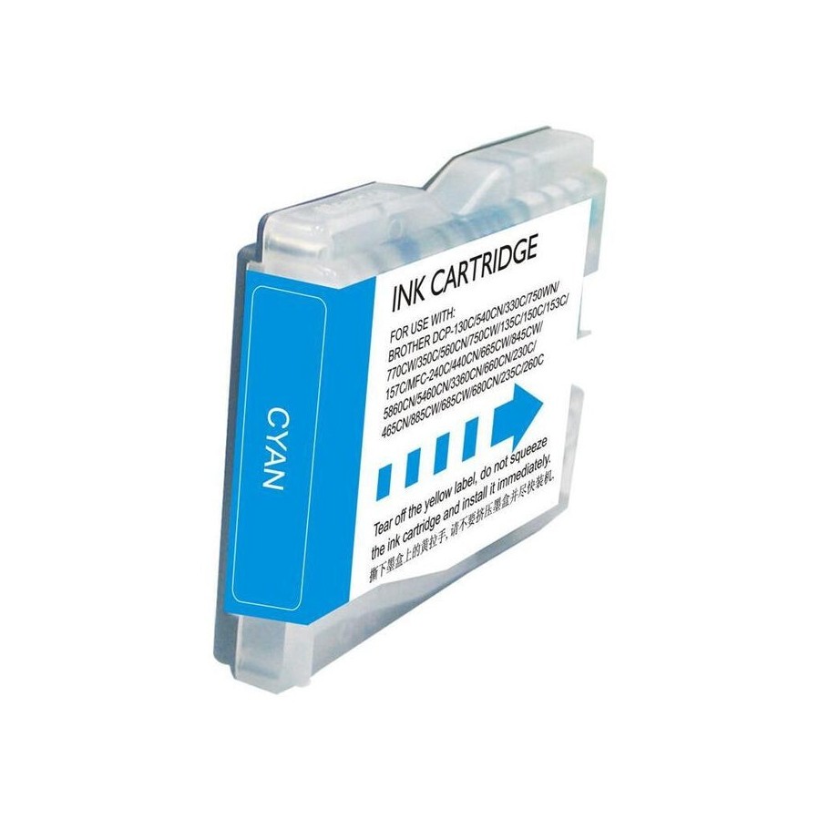 Tinta compatible para brother lc1000 xl cyan lc1000c/lc970c