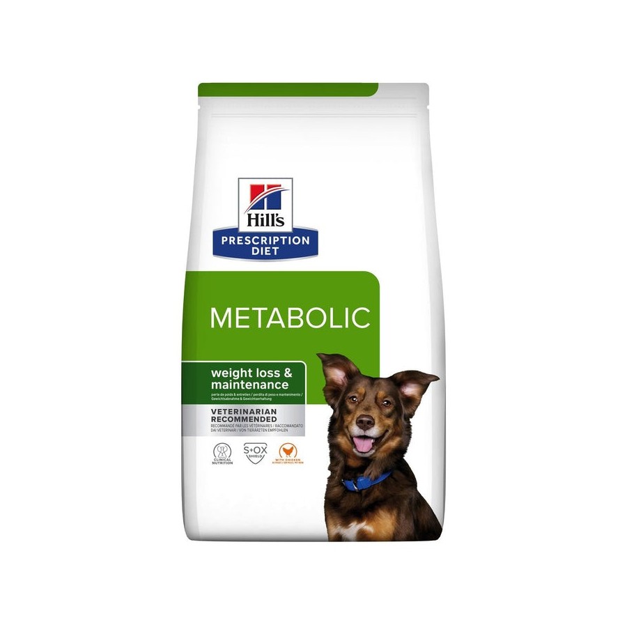 Hill's prescription diet canine metabolic alimento seco para perros pollo 12 kg