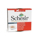 Comida húmeda para perros schesir in jelly chicken with beef  150 g