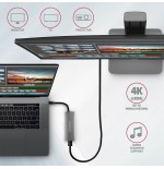 Axagon hmc-5g2 multiport-hub, usb 3.2 gen2, hdmi, 2x usb-a, 2x usb-c