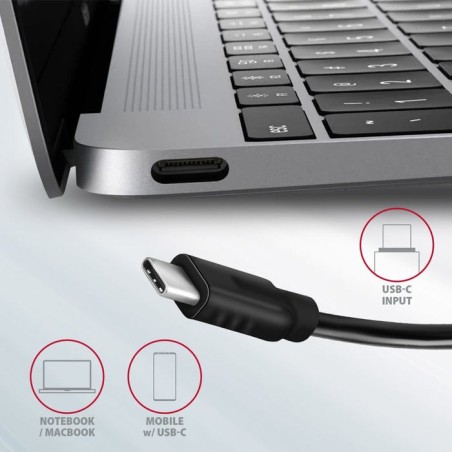 Axagon hmc-5g2 multiport-hub, usb 3.2 gen2, hdmi, 2x usb-a, 2x usb-c