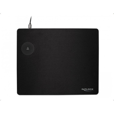 Alfombrilla delock 12595 mouse pad usb con función de carga inalámbrica