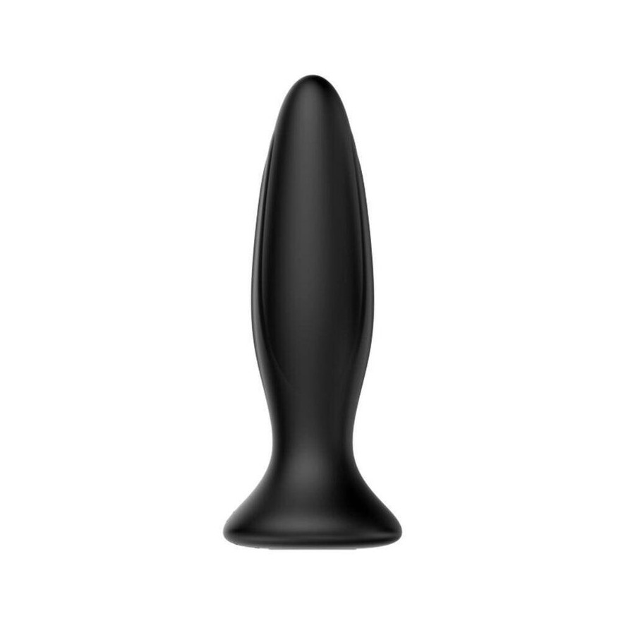 Mr play - plug anal vibrador negro recargable