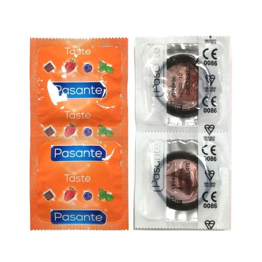 Pasante - preservativo sabor chocolate bolsa 144 unidades
