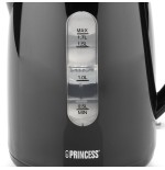 Hervidor de agua princess 236017 black style 2200w capacidad 1.7l