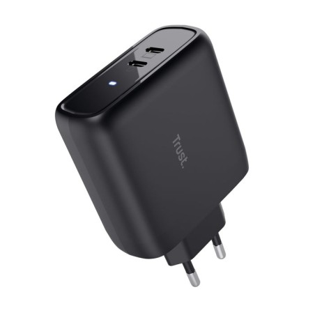Cargador de pared trust maxo 65w 2p 2xusb tipo-c 65w